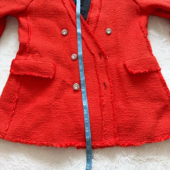 Zara tweed women jacket size XL - Picture 6 of 8